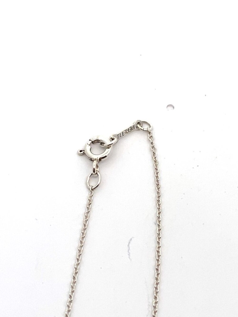 Tiffany & Co Elsa Peretti Sterling Silver Teardrop Pendant Necklace - 24.5" - Picture 3 of 3